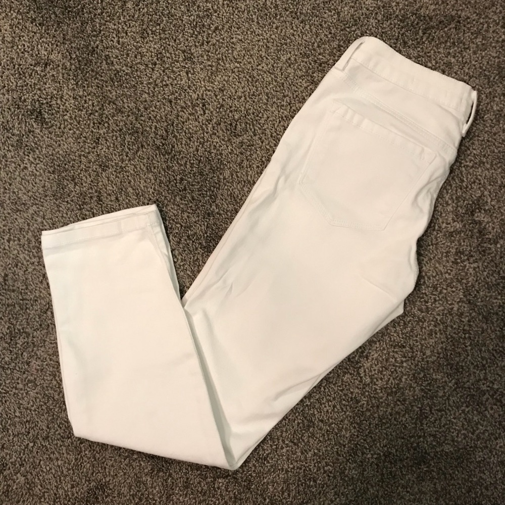 White Jean Capris